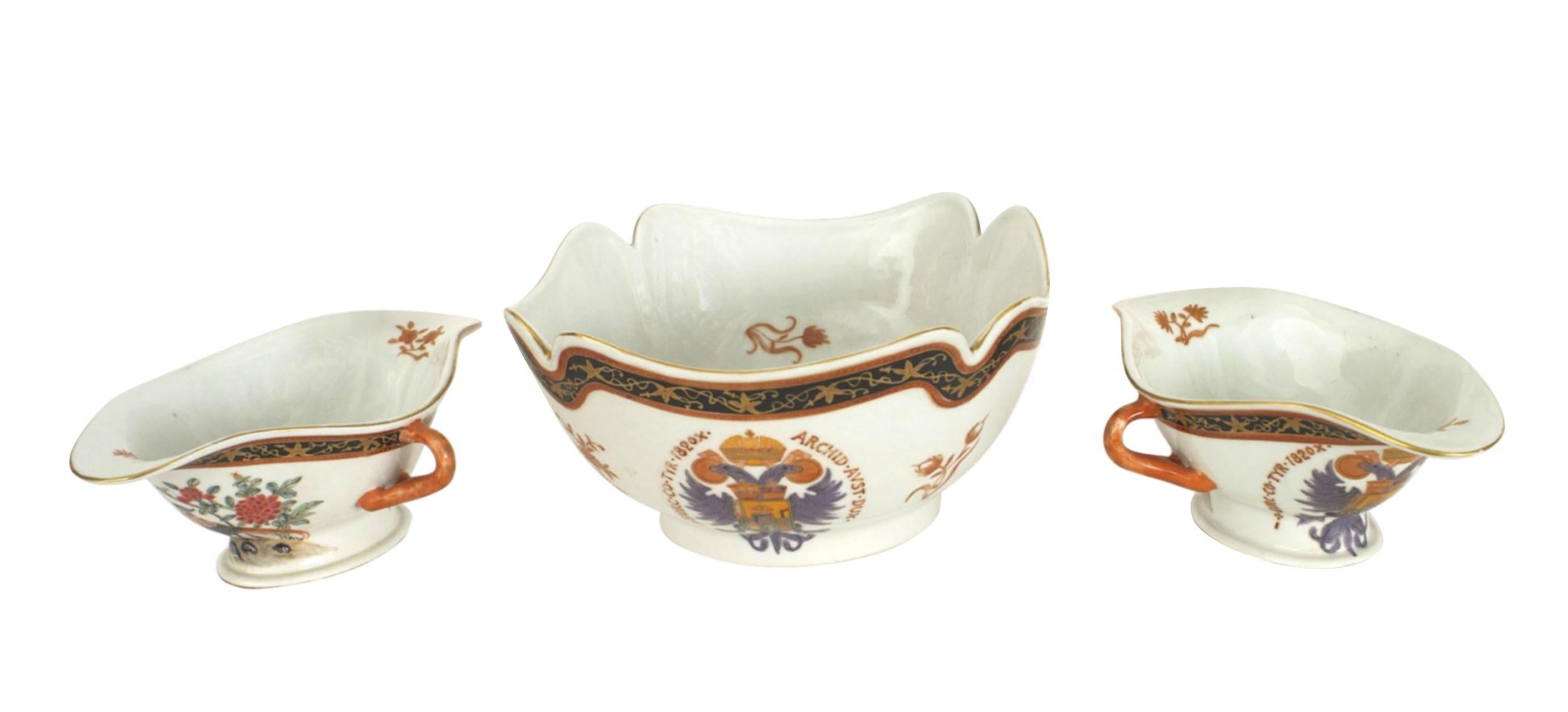 Juego de 3 fuentes de porcelana Continental Báltico en venta