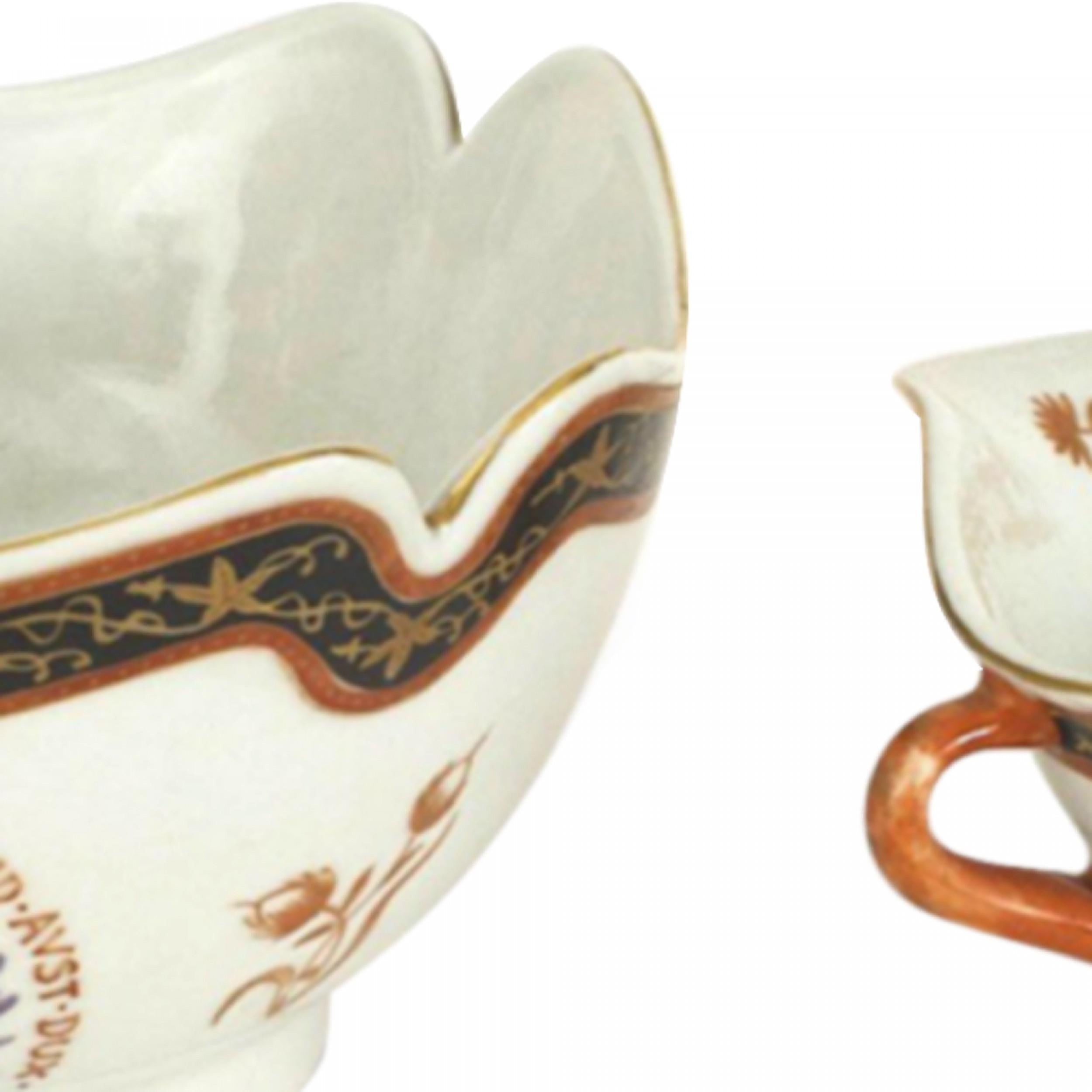 Juego de 3 fuentes de porcelana Continental Hecho a mano en venta