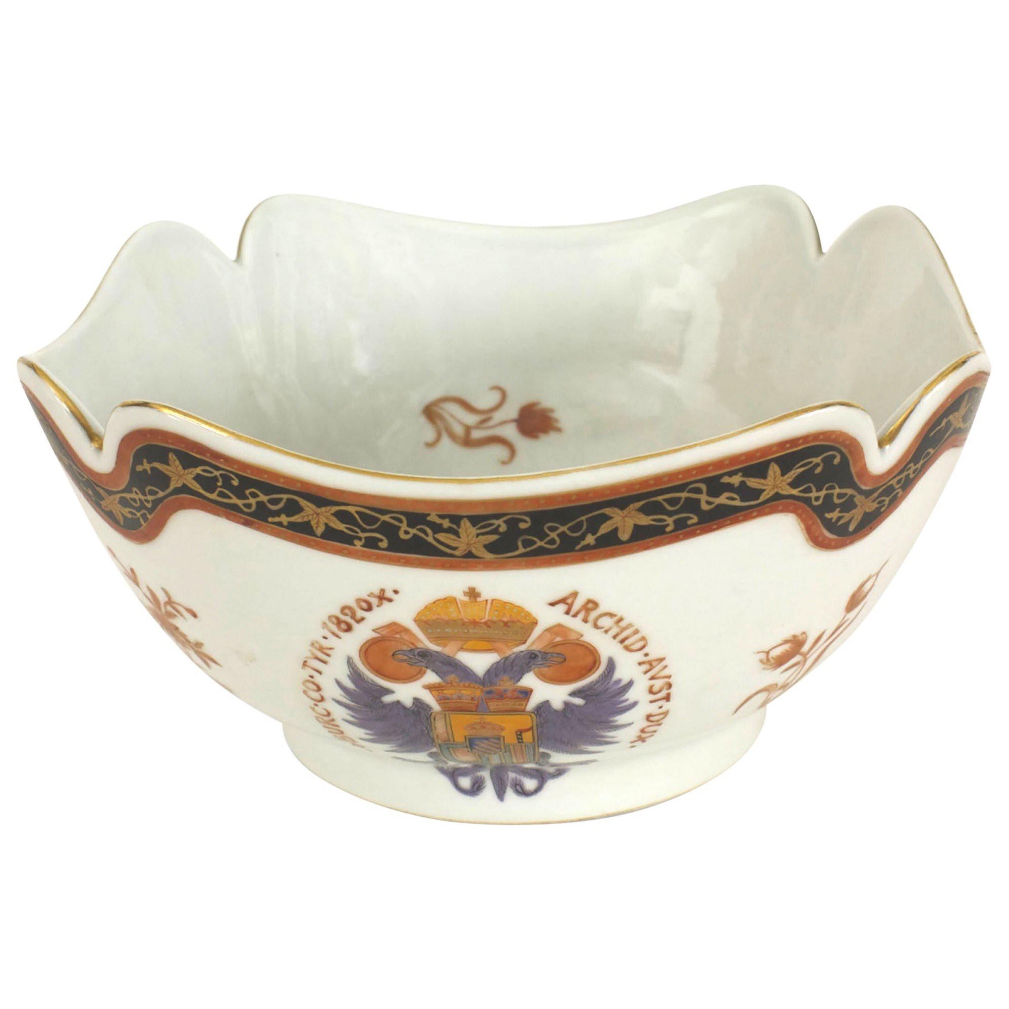 Set of 3 Continental Porcelain Serving Bowls