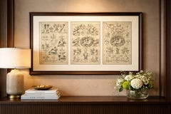 Set of 3 Copper Engravings of Putti & Cupid, 18th Century, Unframed