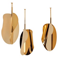 Set of 3 Corolle Pendant Light by Mydriaz