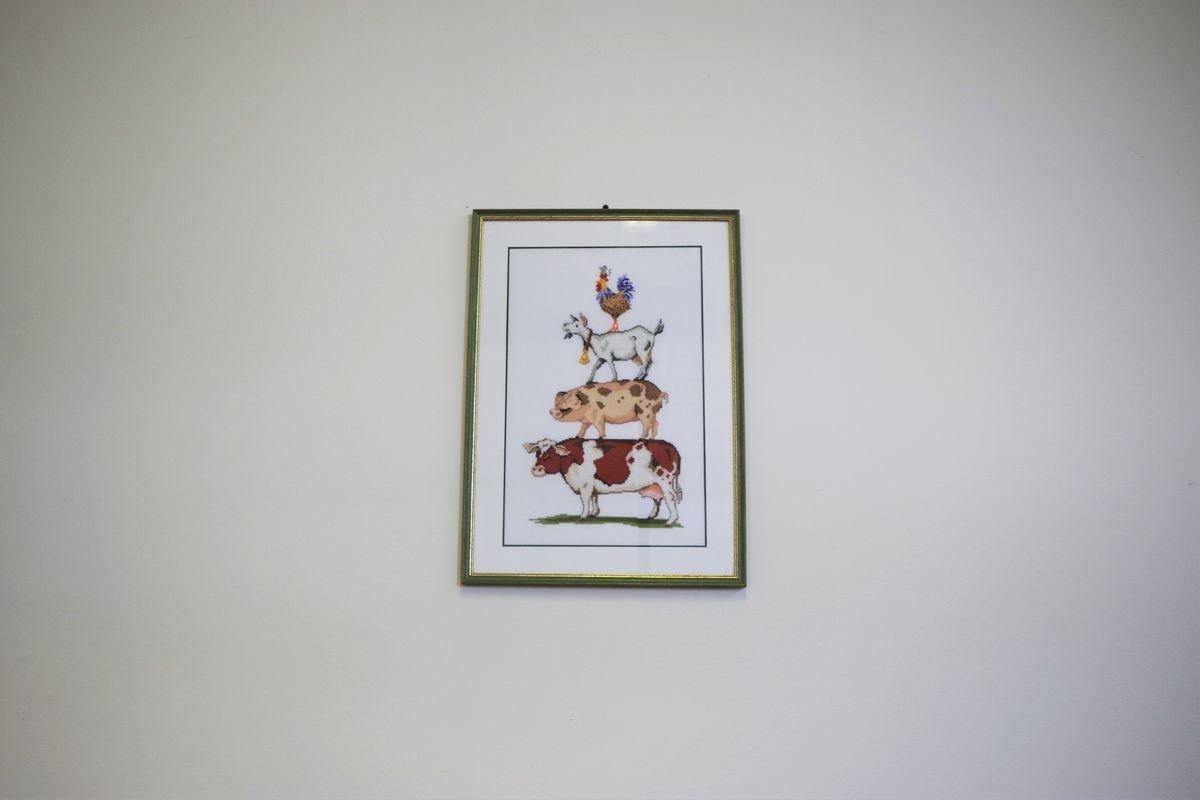 Set of 3 Crochet Animal-Themed Wall Art - 1990s For Sale 13