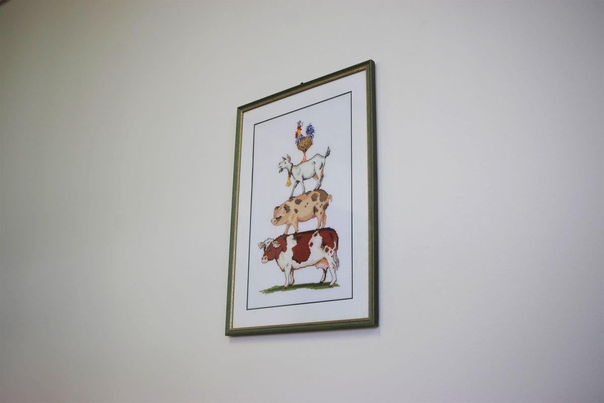 Set of 3 Crochet Animal-Themed Wall Art - 1990s For Sale 14