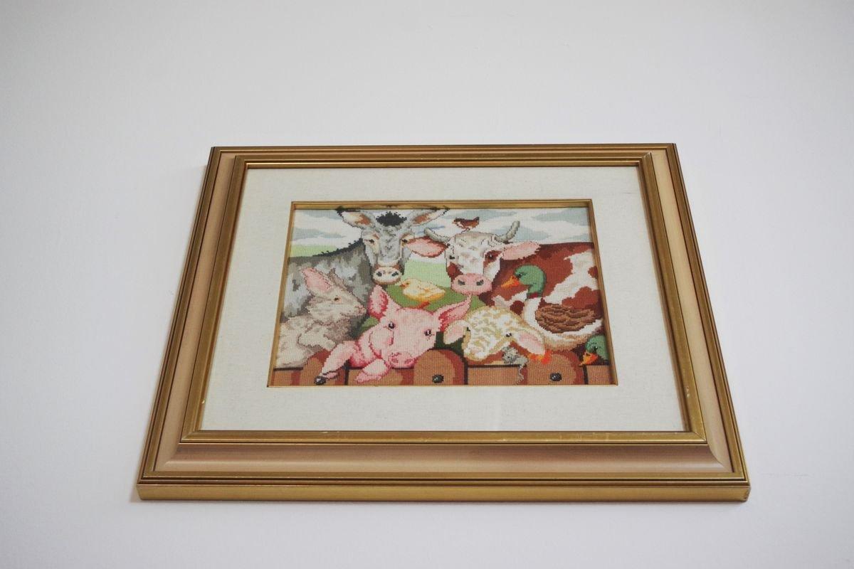 Set of 3 Crochet Animal-Themed Wall Art - 1990s For Sale 1