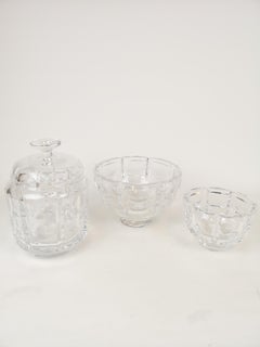 Set of 3 Crystal Pieces Art Deco Orrefors Simon Gate Sweden
