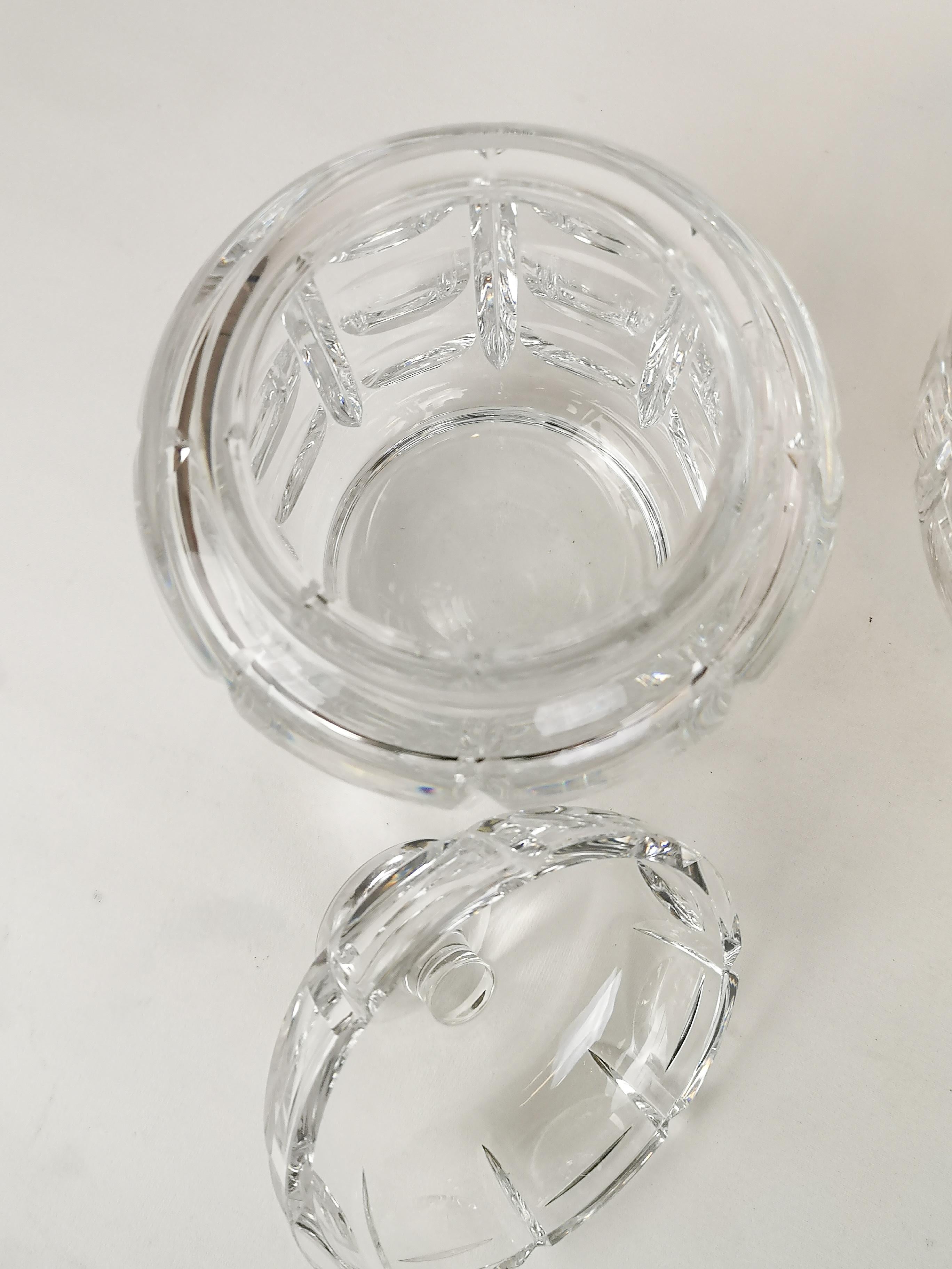 Set of 3 Crystal Pieces Art Deco Orrefors Simon Gate Sweden For Sale 3