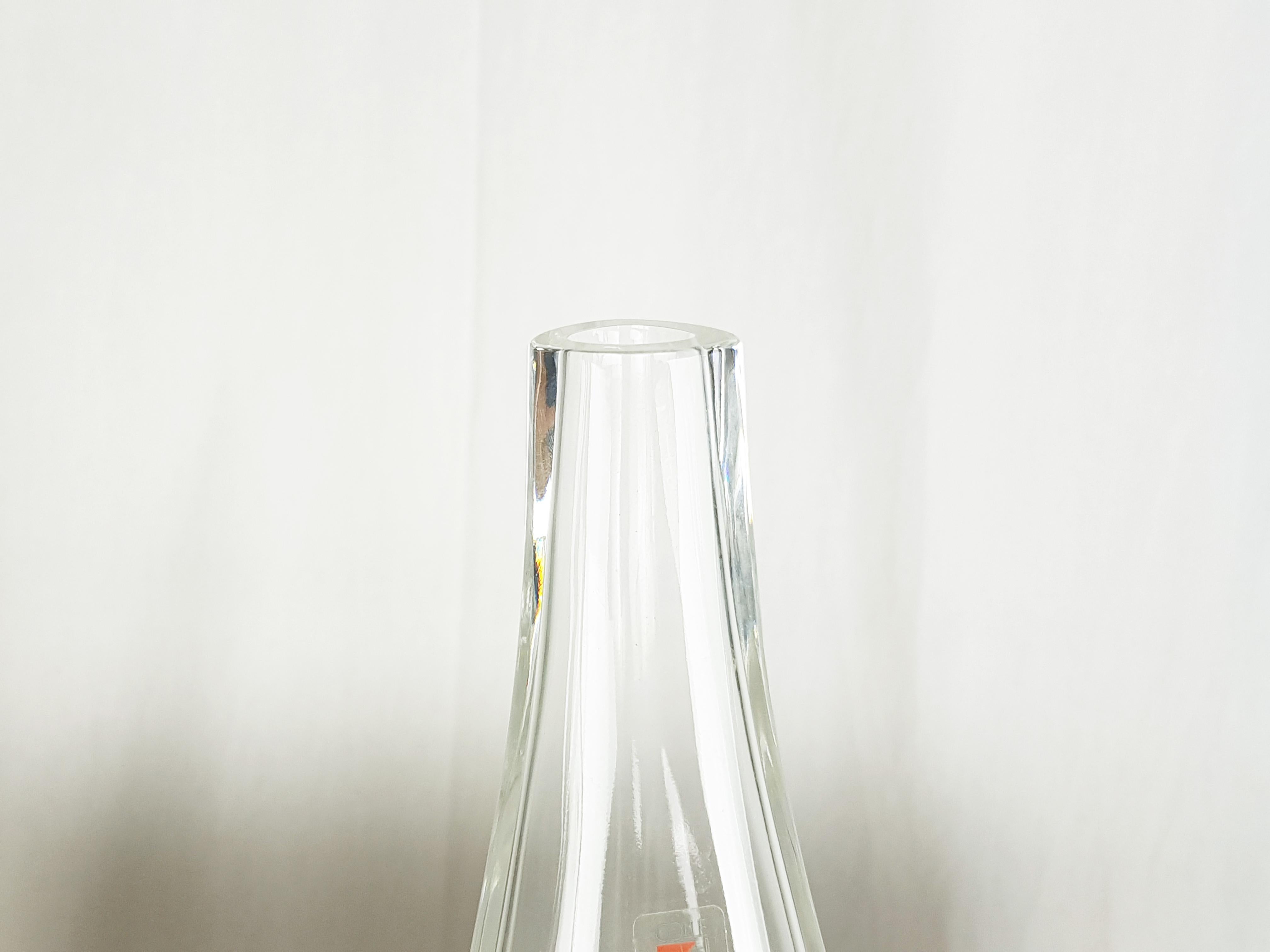 Ensemble de 3 vases en cristal d'Angelo Mangiarotti pour Cristalleria Colle, années 80 en vente 2