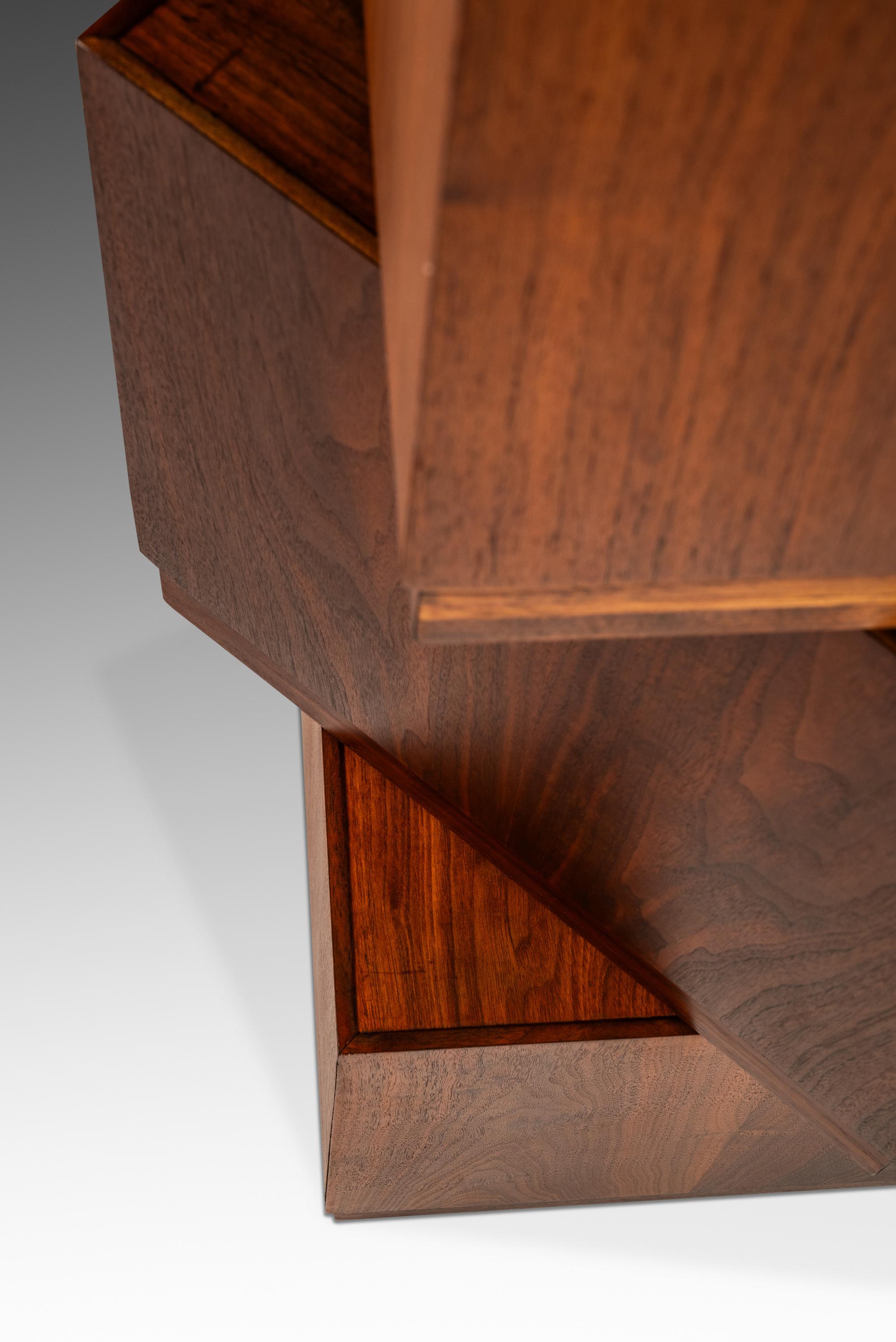 Set of 3 Cube End Tables / Pedestals by Jack Cartwright for Founder, USA, 1960s 7