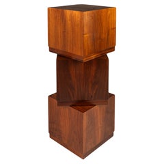 Set of 3 Cube End Tables / Pedestals by Jack Cartwright for Founder, USA, 1960s