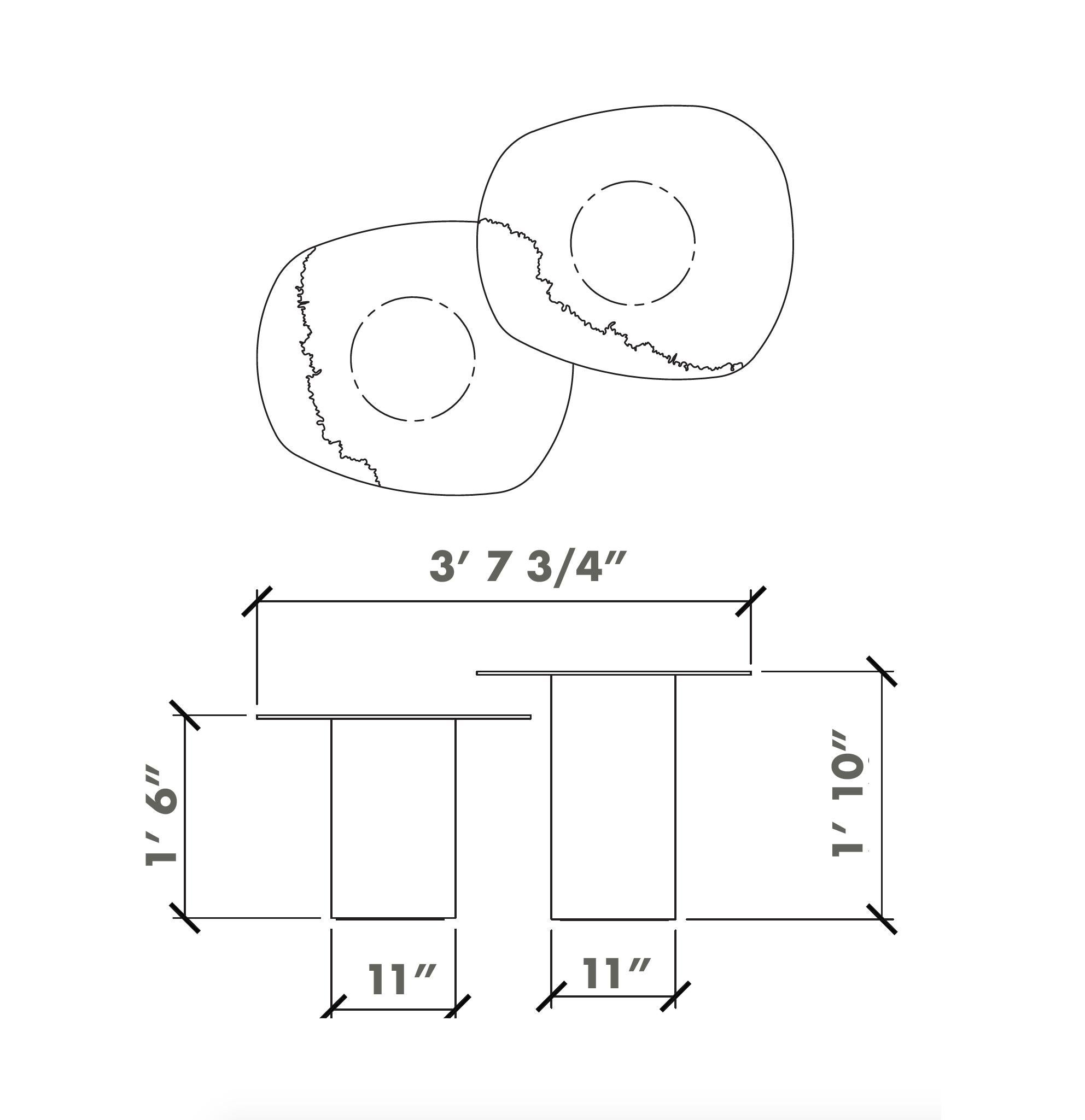 Ensemble de 3 tables d'appoint Transition en laiton poli et acier inoxydable personnalisé  en vente 1