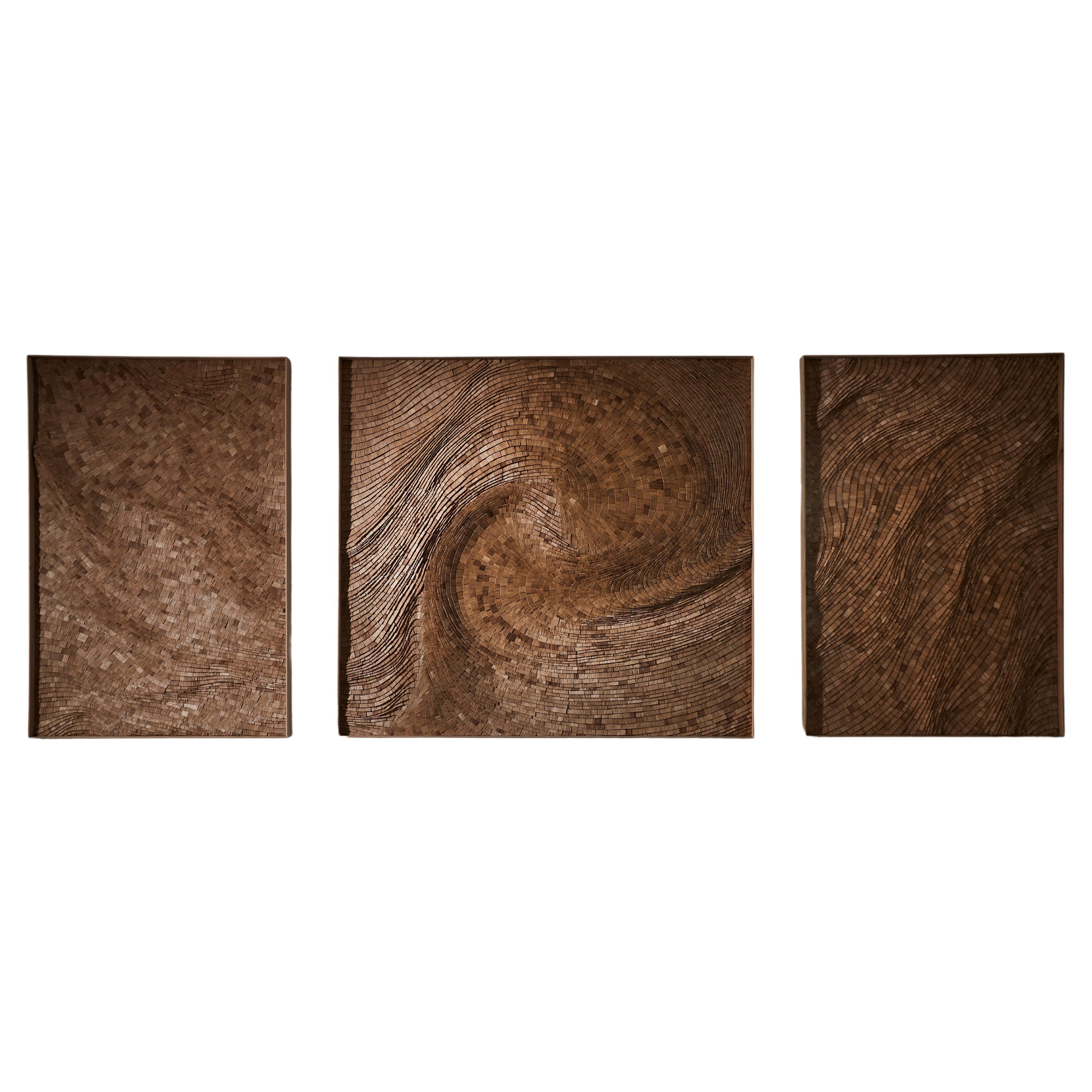 Set von 3 Cyclone Center-Wandschmuck von TOR-Design