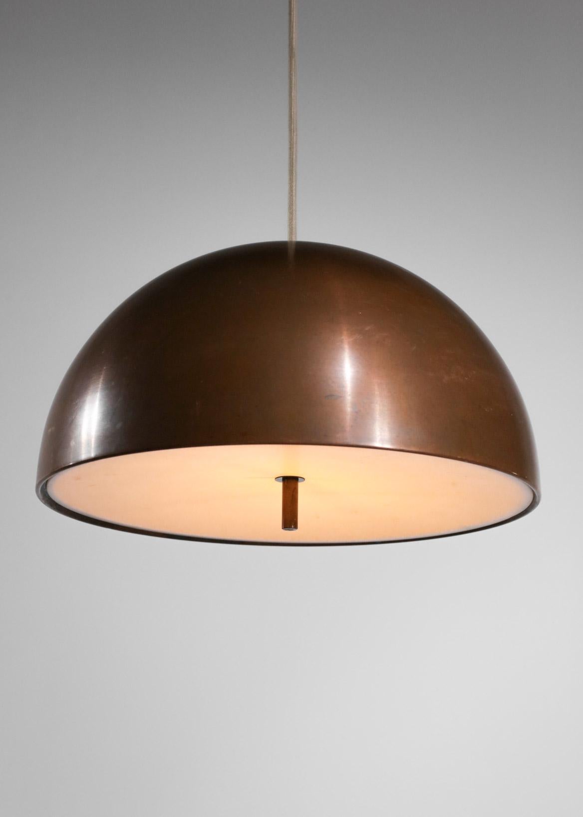 Set of 3 Danish 60's Copper Pendant Lamps by Designer Jo Hammerborg D179 2