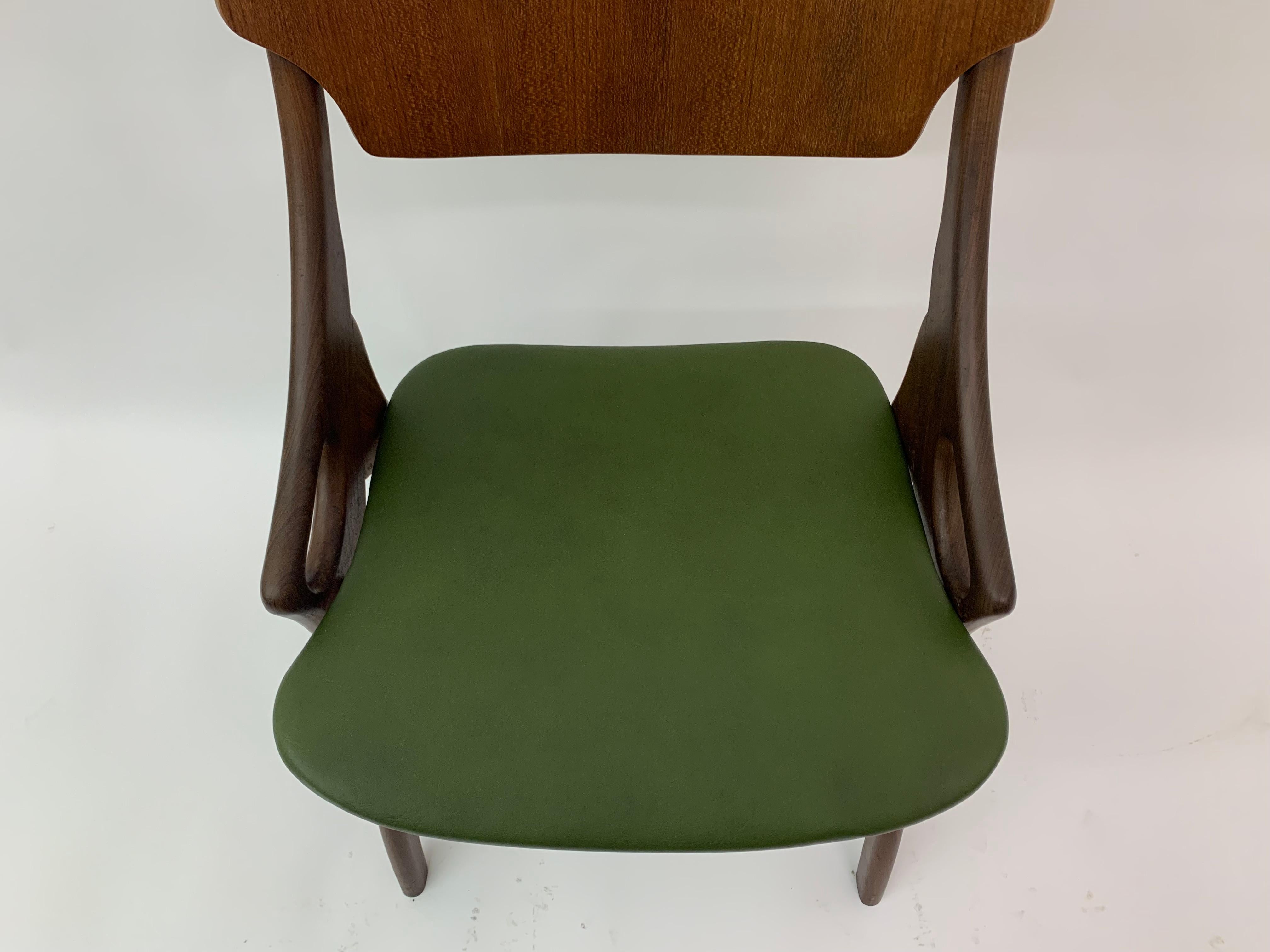 Set of 3 Danish Arne Hovmand Olsen Dining Chairs, 1950s For Sale 14