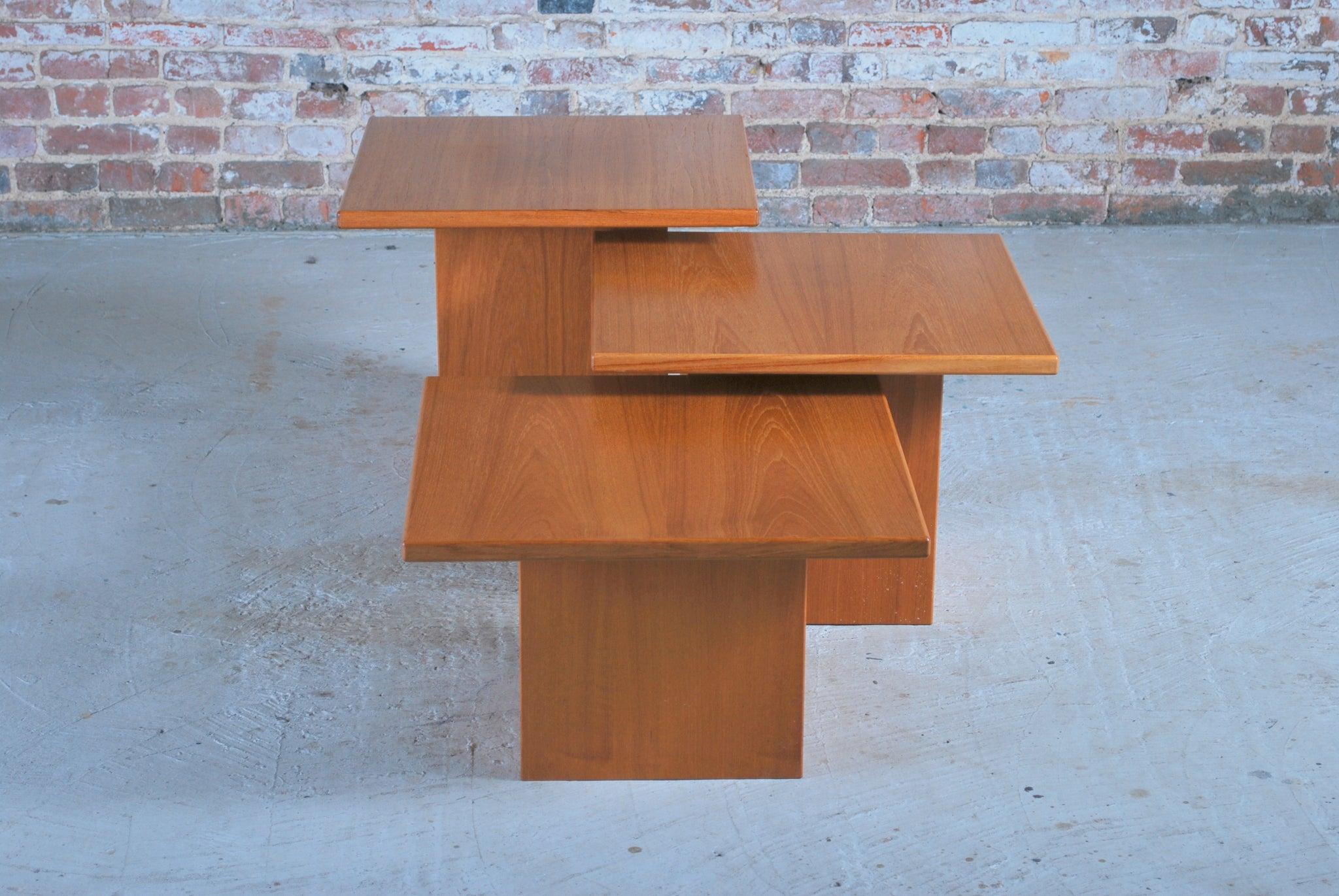 20th Century Set of 3 Danish Mid Century Tables/Nesting Tables by Gangso, Circa 1970