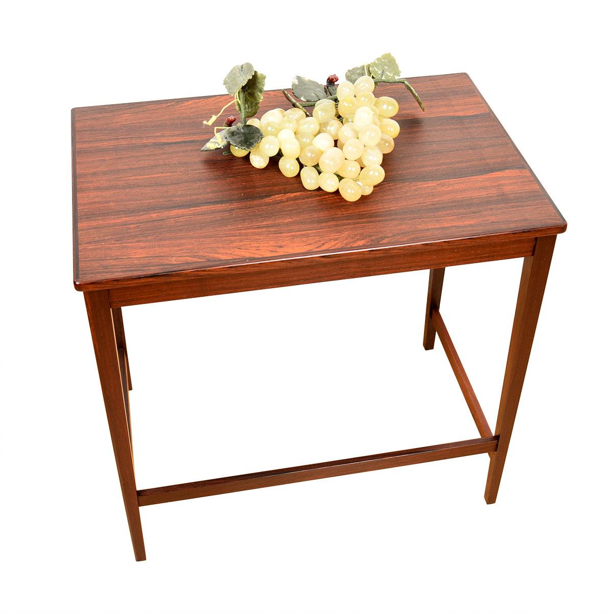 Set of 3 Danish Modern Rosewood Nesting Tables For Sale 1