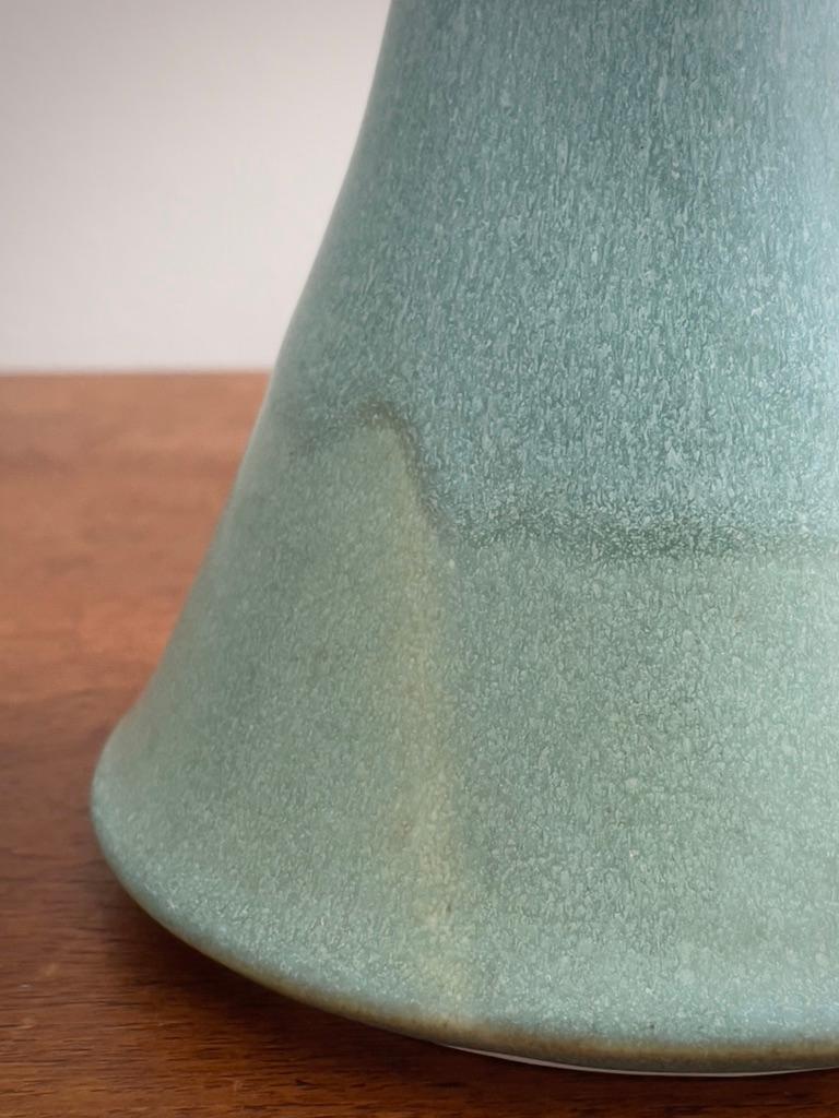 Ensemble de (3) lampes de table robustes en céramique turquoise Preben Brandt Larsen, Denmark1970 en vente 4