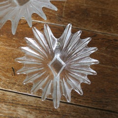 Set of 3 Darlington Crystal Palm Design Dishes  by Anita Harris