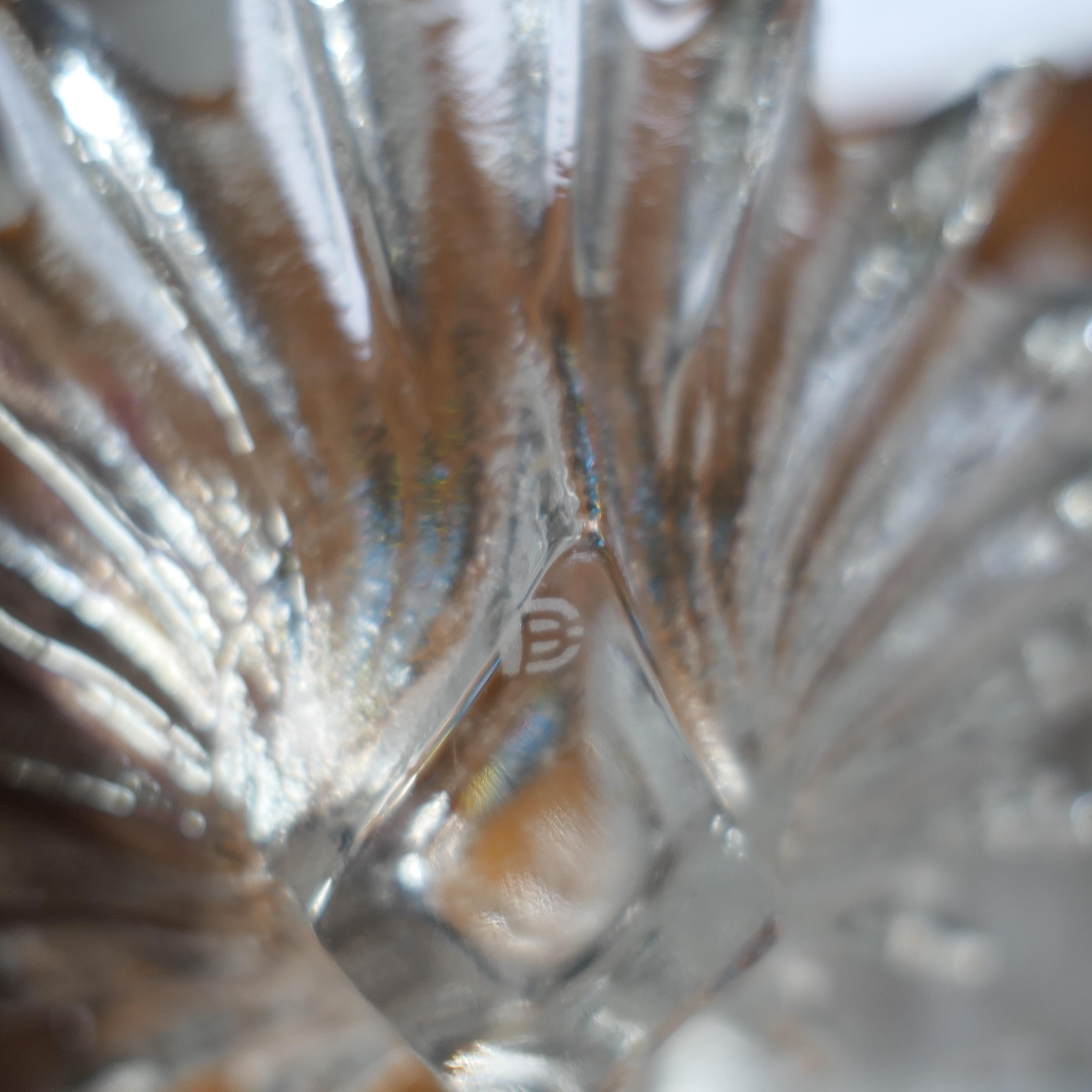 Set of 3 Darlington Crystal Palm Design Dishes  by Anita Harris 3