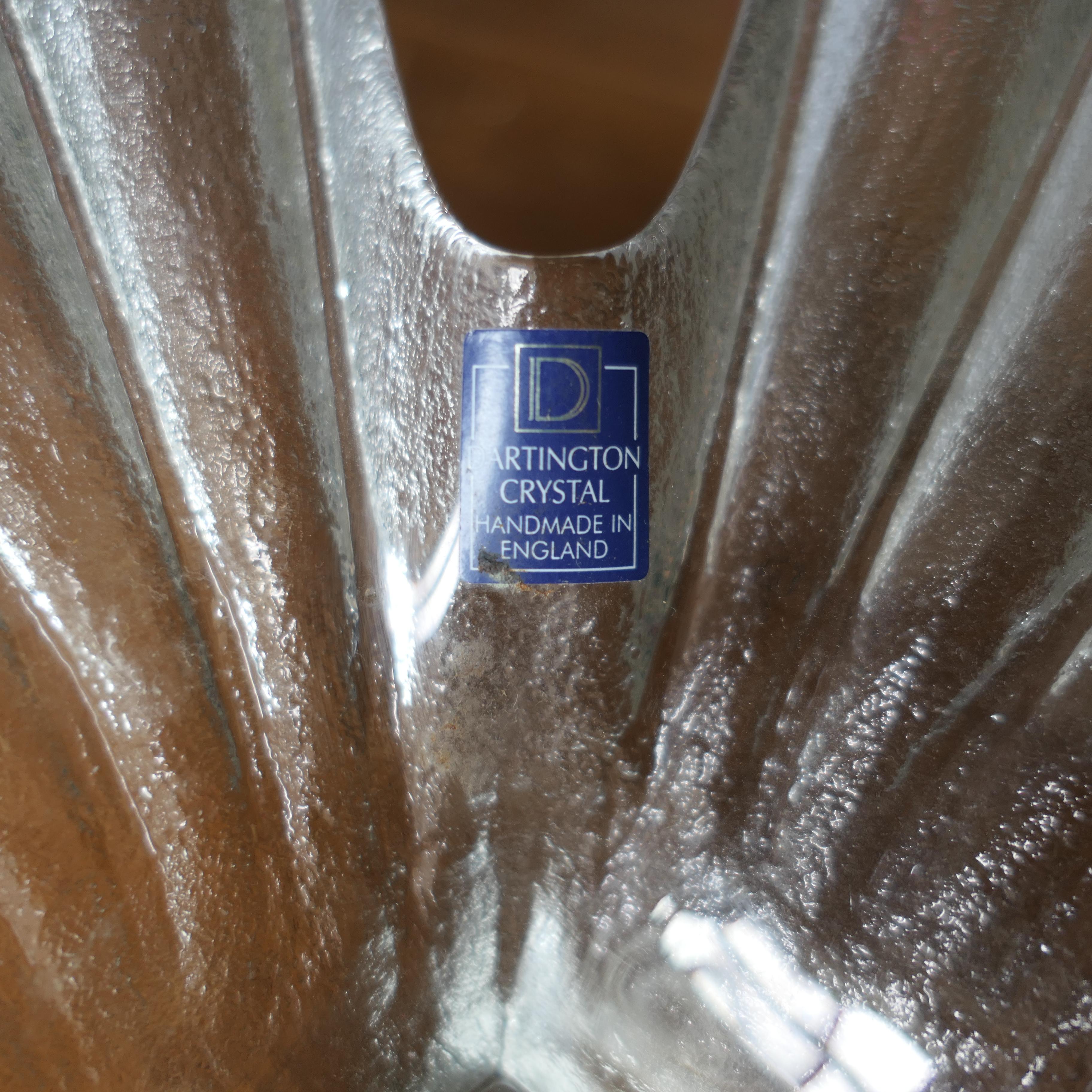 Set of 3 Darlington Crystal Palm Design Dishes  by Anita Harris 4