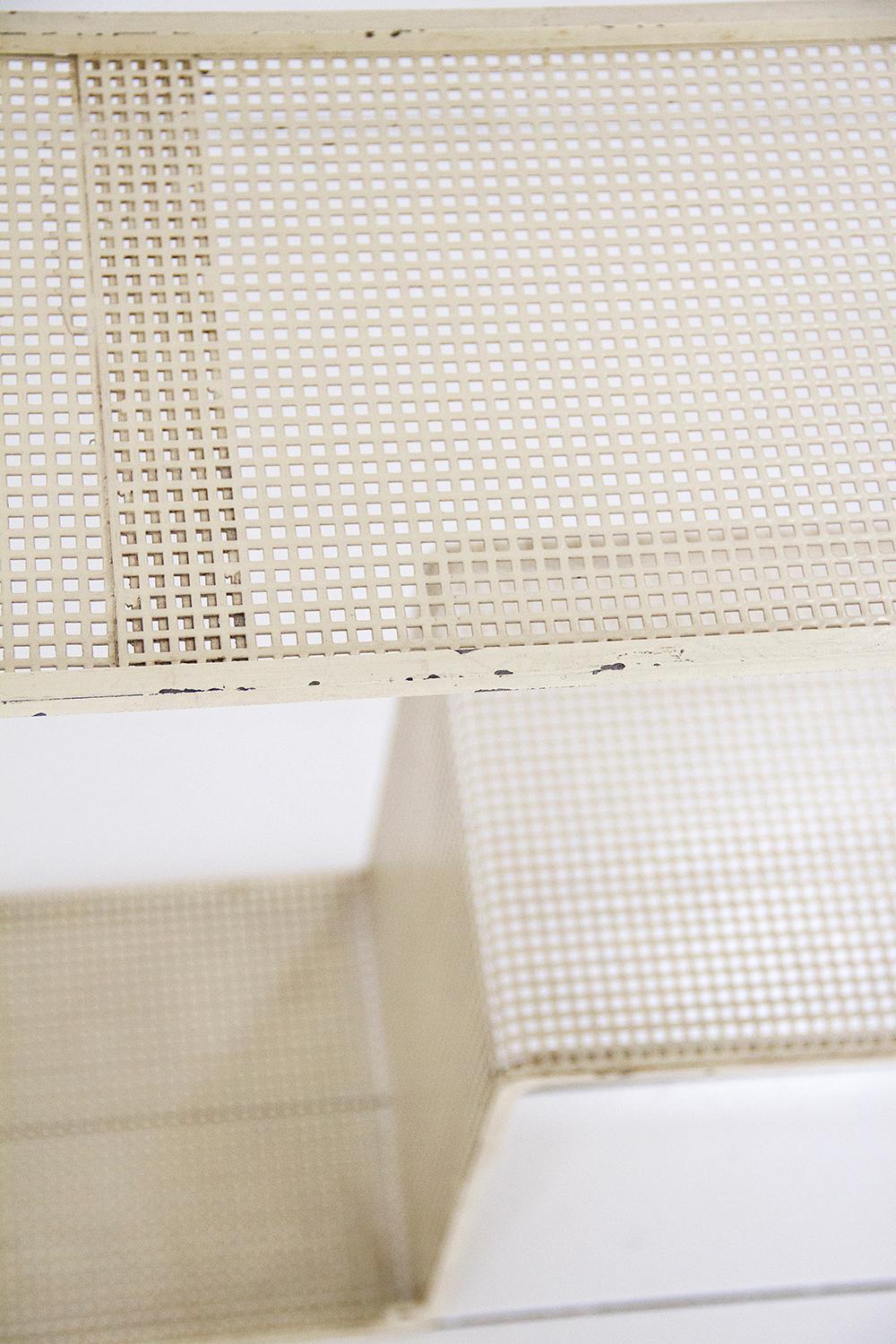 Set of 3 ‘Dedal’ Wall Shelves by Mathieu Matégot, Perforated Steel French, 1950s For Sale 2