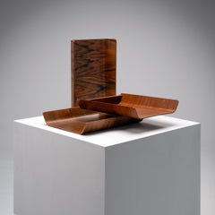 Juego de 3 bandejas para cartas de escritorio de Florence Knoll para Knoll, Años 50, EE.UU.