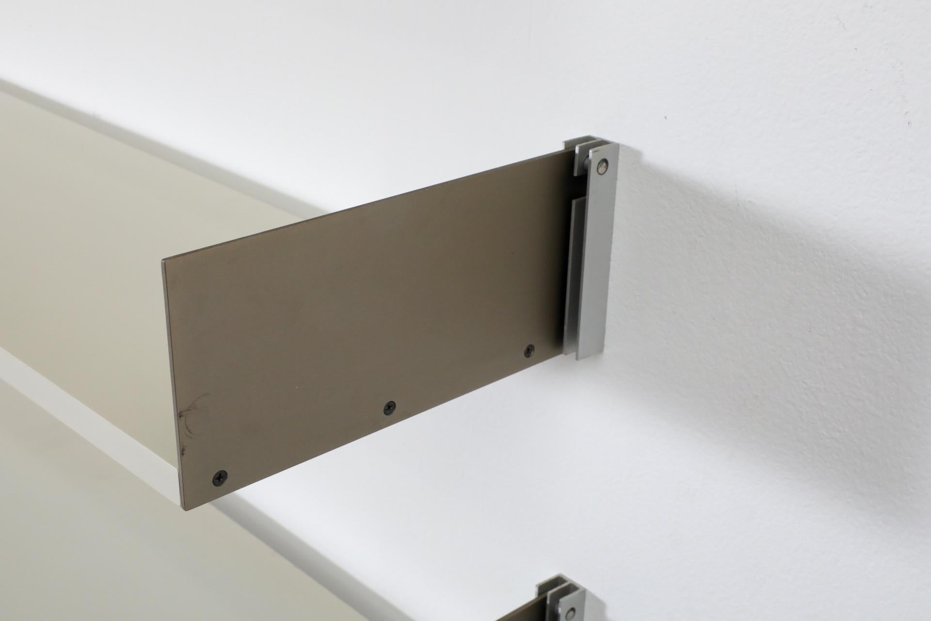 Ensemble de 3 étagères murales Dieter Rams System 606 pour Vitsoe en Champagne 3