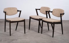 Set of 3 Dining Chairs by Kai Kristiansen for Schou Andersen, Denmark, 1950s