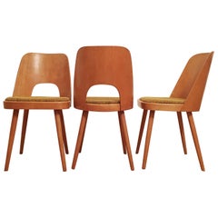 Vintage Set of 3 Dining Chairs by Oswald Haerdtl for TON