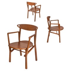Ensemble de 3 chaises de salle à manger Laje en bois dur