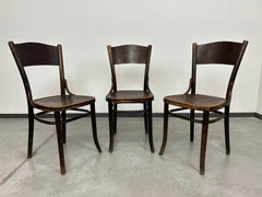 Set of 3 dining room chairs by J&J Kohn