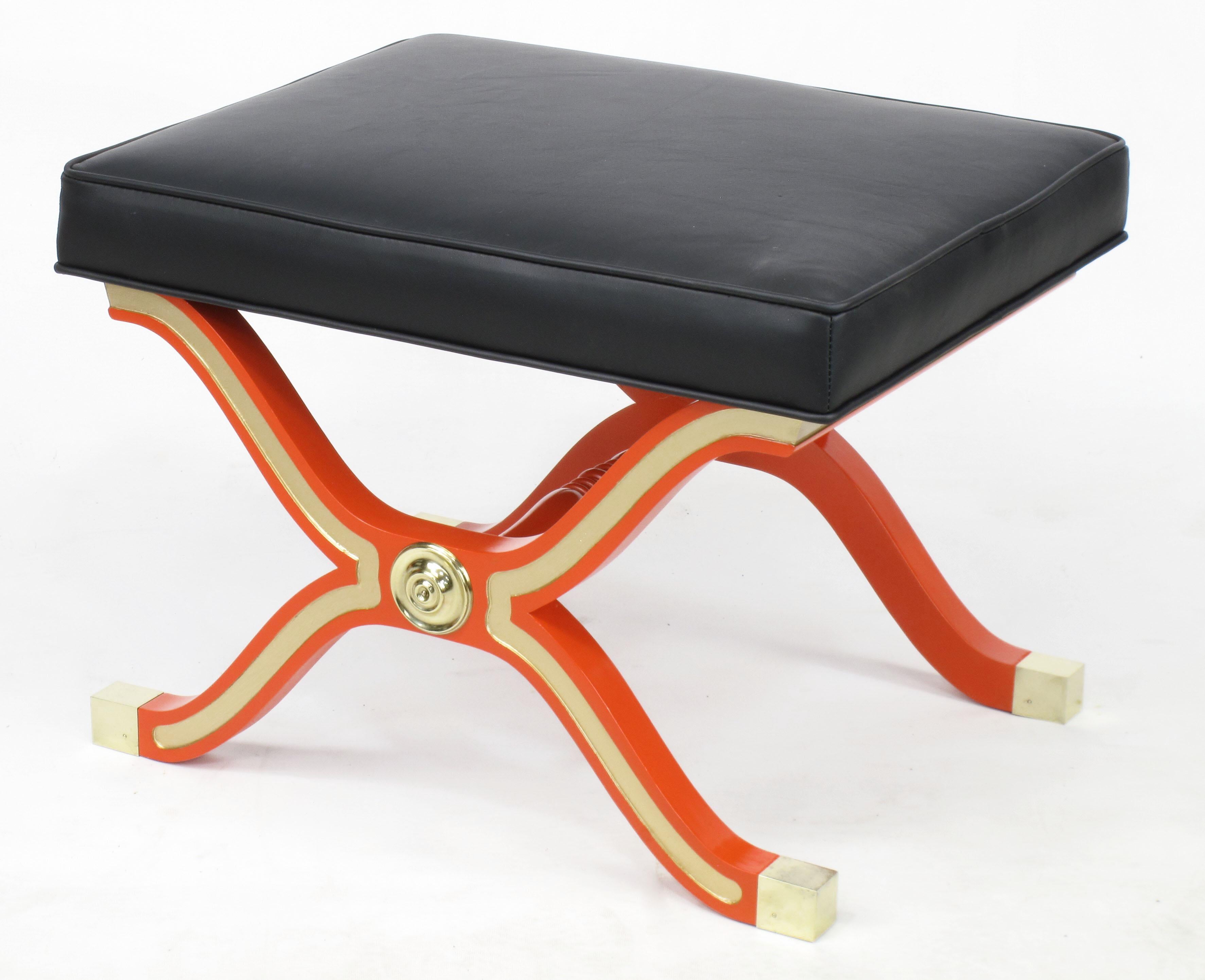 Lacquered Set of 3 Dorothy Draper Espana Collection Benches For Heritage Henredon For Sale