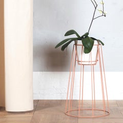 Set of 3 Dusty Peach Cibele Plant Stands by OK Design