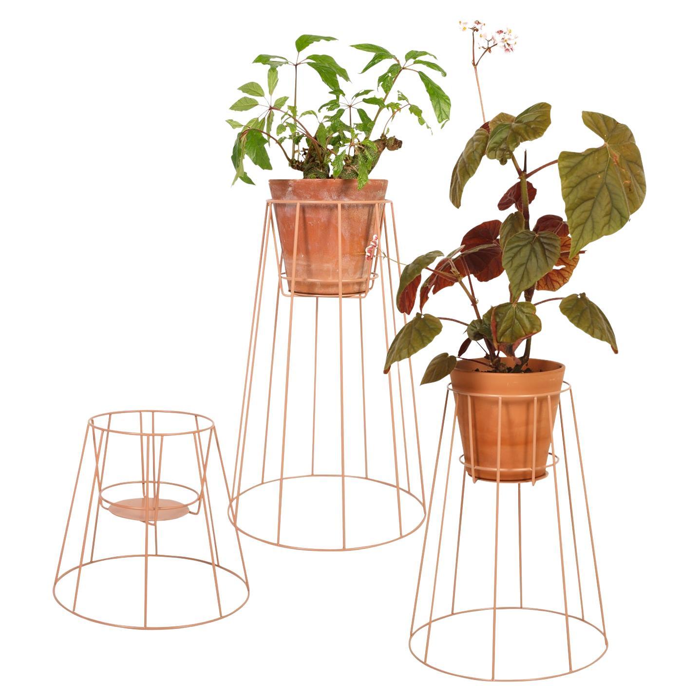 Set di 3 piantane Cibele Dusty Peach di OK Design