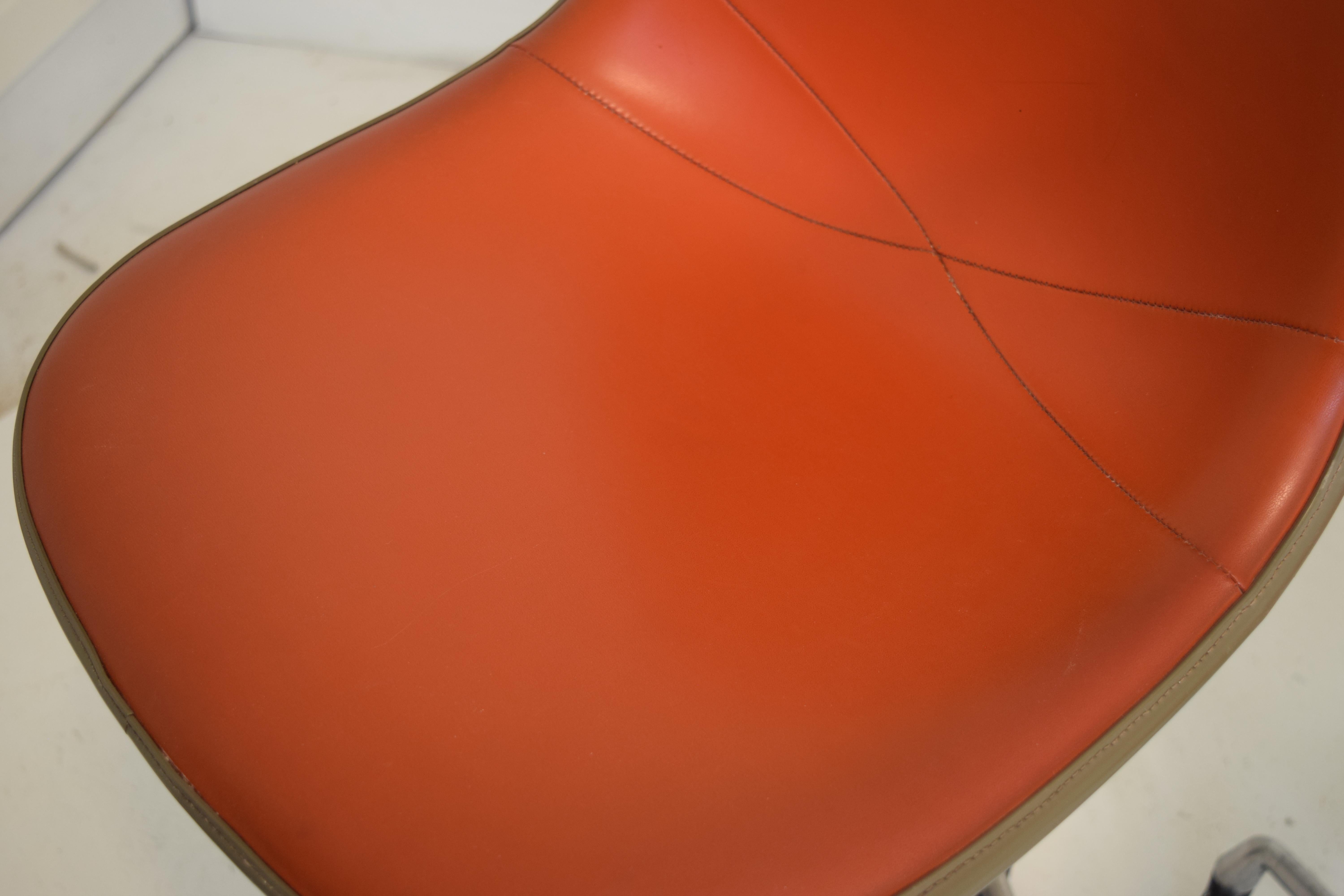 Naugahyde Set of 3 Eames EC123-36 Stools
