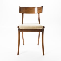 Set of 3 Early 19th Century Sabre Leg Klismos Form Side Chairs