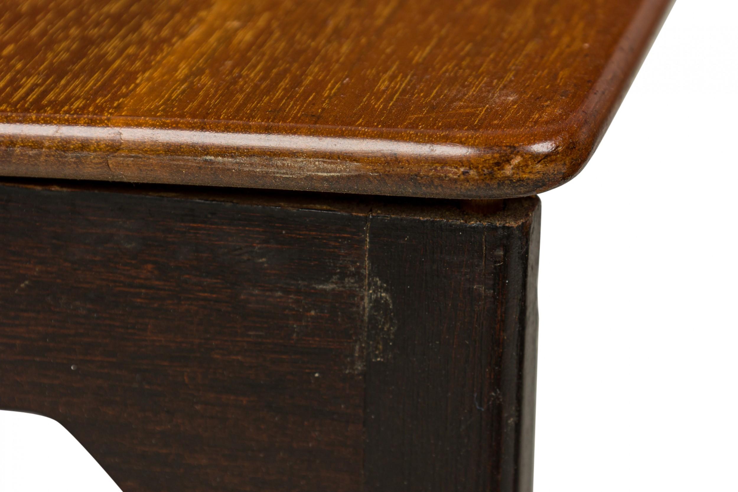 Set of 3 Edward Wormley for Dunbar Iron & Wood Nesting Tables In Good Condition For Sale In Queens, NY