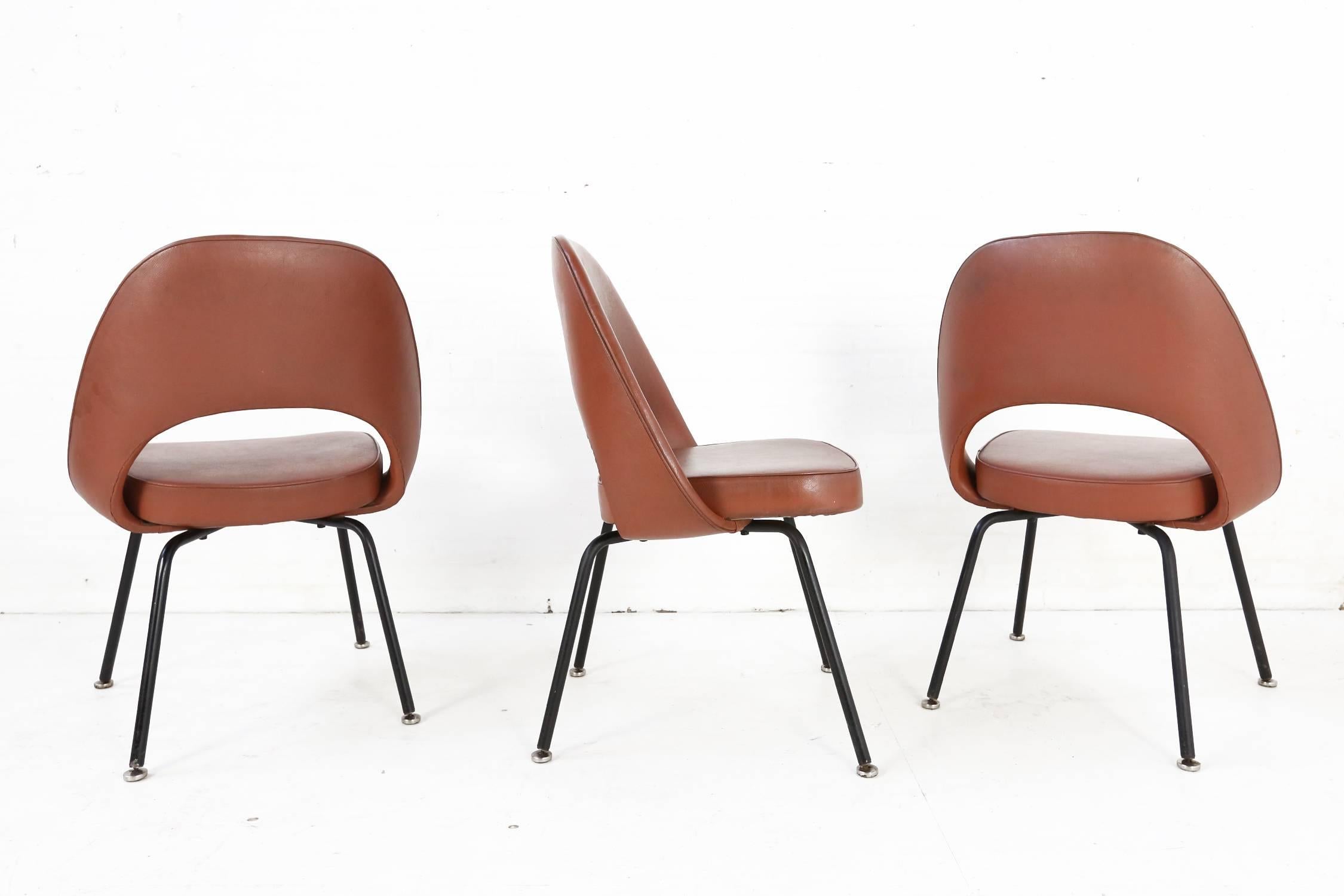 American Set of Two Eero Saarinen Series 71 Armless Chair for Knoll, 1960s De Coene