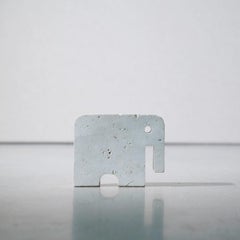 Set of 3 Elephant Sculptures in Travertine by Fratelli Mannelli