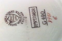 Set of 3 English Victorian Worcester Porcelain Tea Set