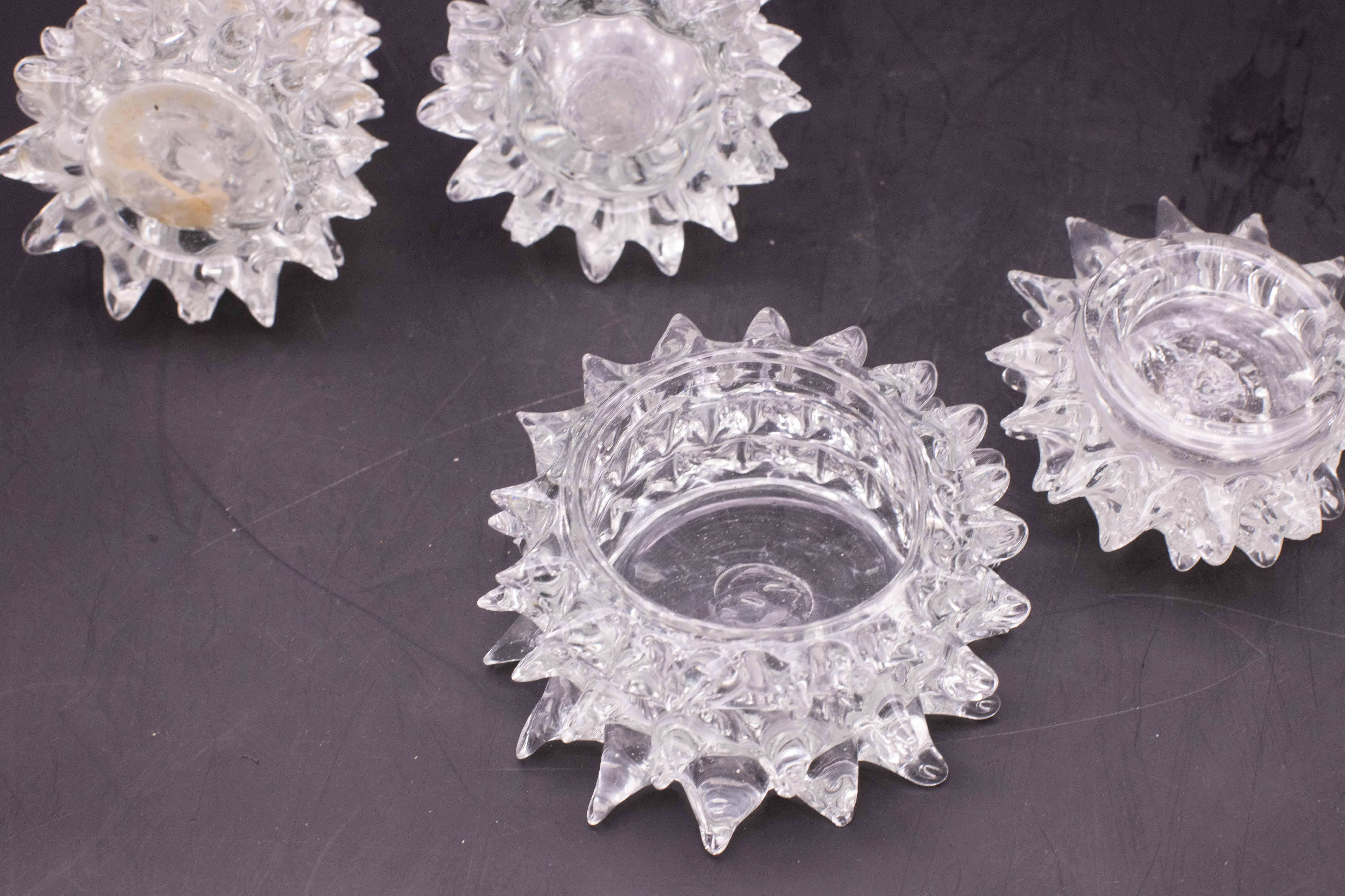 Set of 3 Ercole Barovier Rostrato Murano Italian Glass Vase for Barovier & Toso For Sale 5