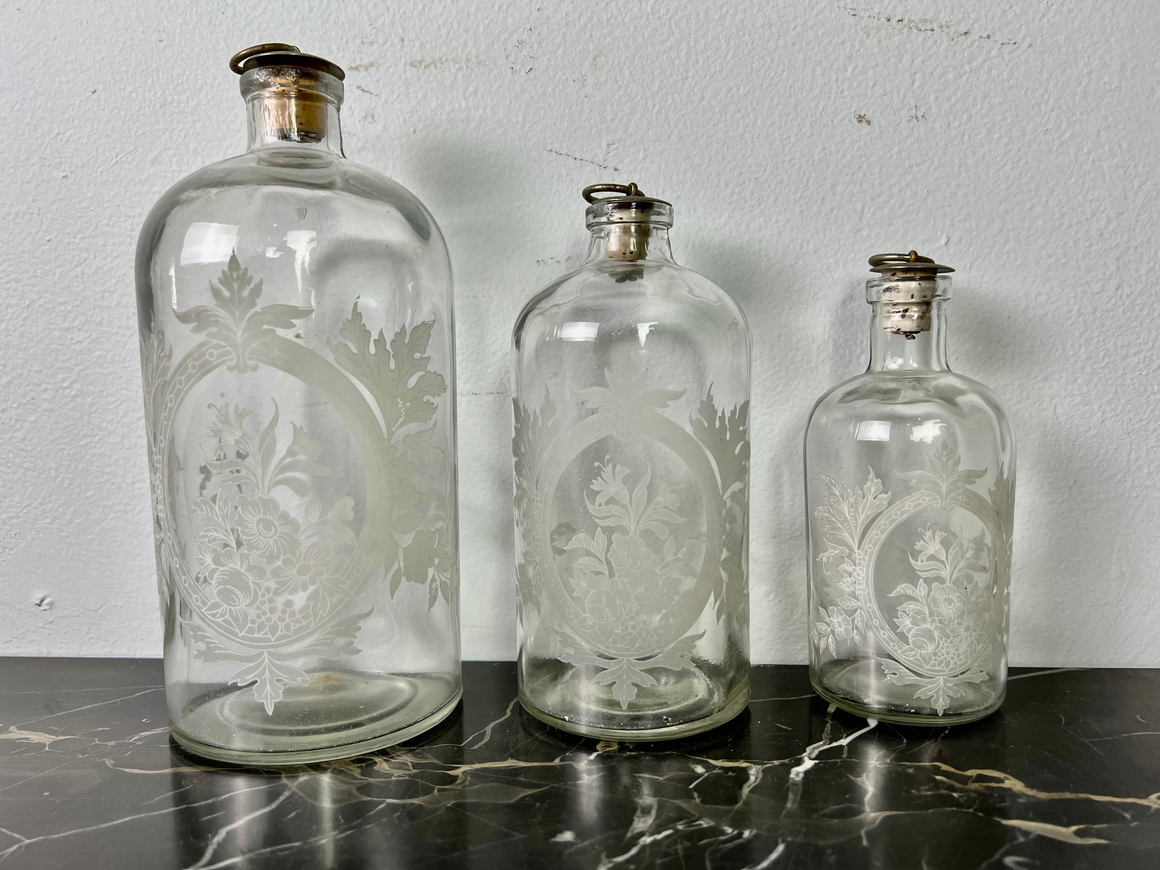 etched bottles