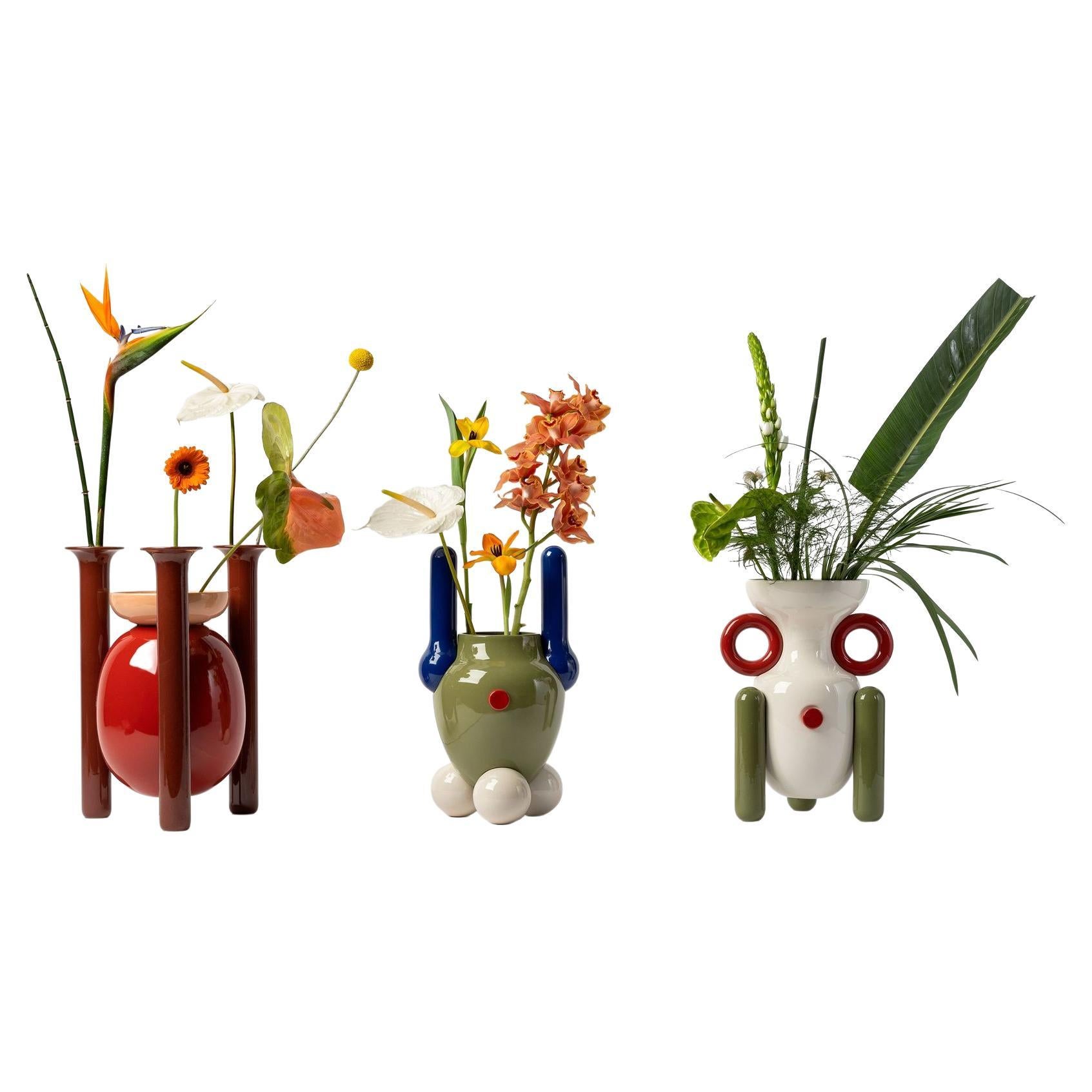 Set of 3 Explorer Vases by Jaime Hayon For Sale