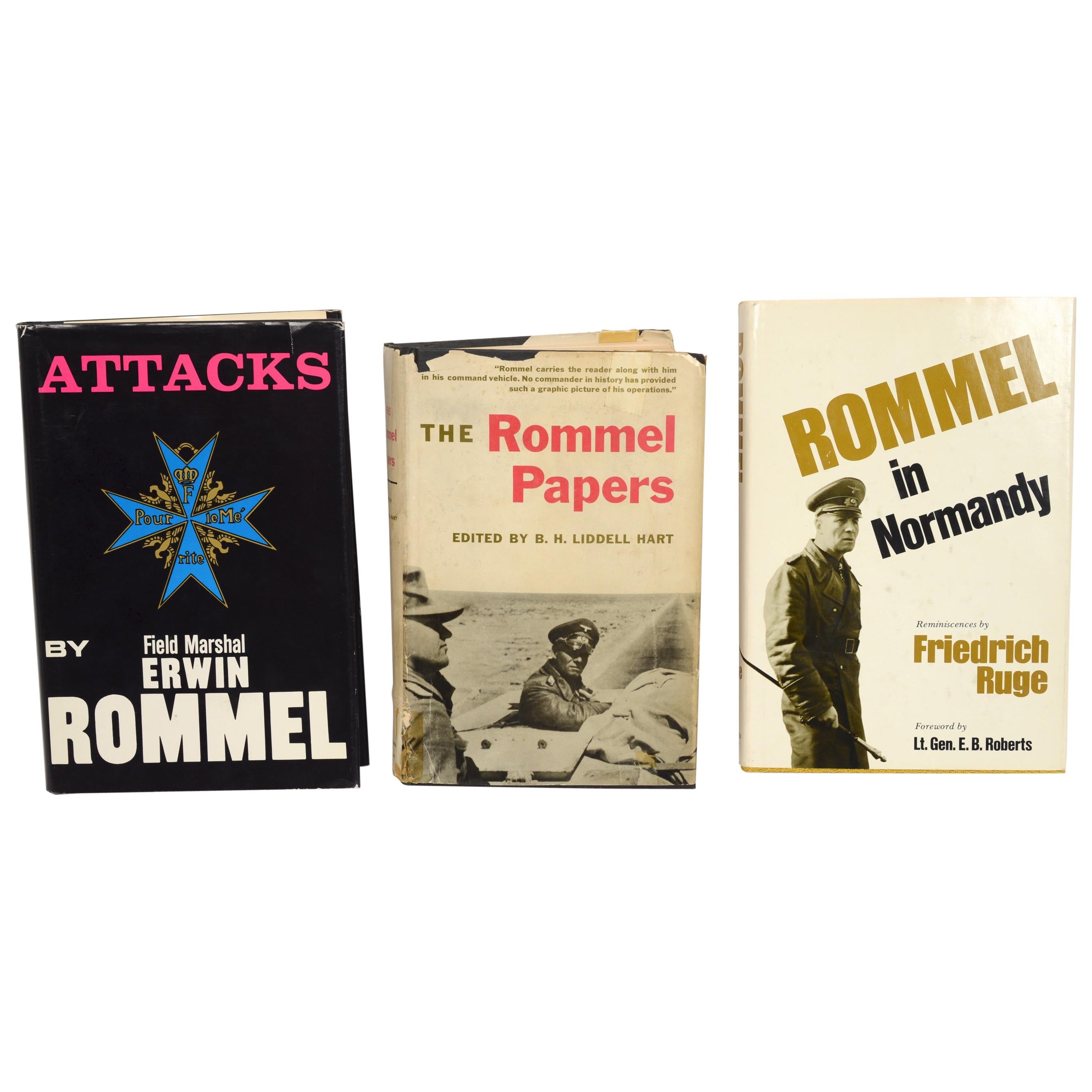 Set of 3, First Edition Books on Field Marshal Erwin Rommel