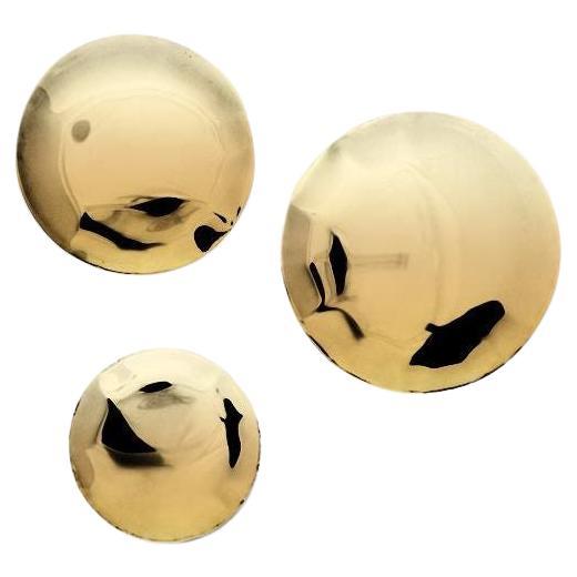 Set of 3 Flamed Gold Pin Wall Decor by Zieta