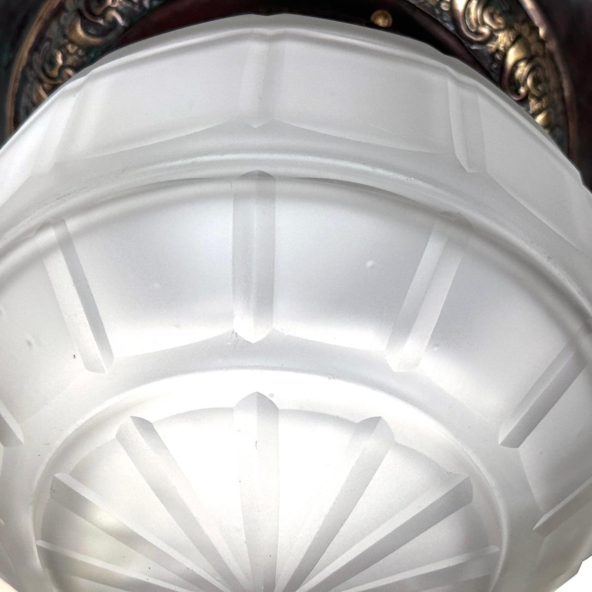 Set of 3 Flush-Mounted Light Fixtures, Sold Individually In Good Condition For Sale In New York, NY