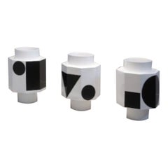 Set of 3 Fragments Stools by Geke Lensink