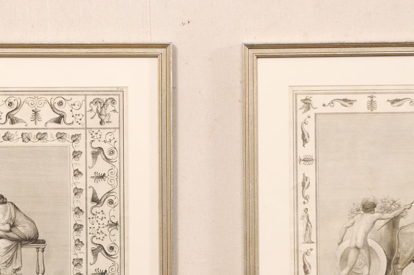 Ensemble de 3 lithographies italiennes encadrées du C.I.C. Bon état - En vente à Atlanta, GA