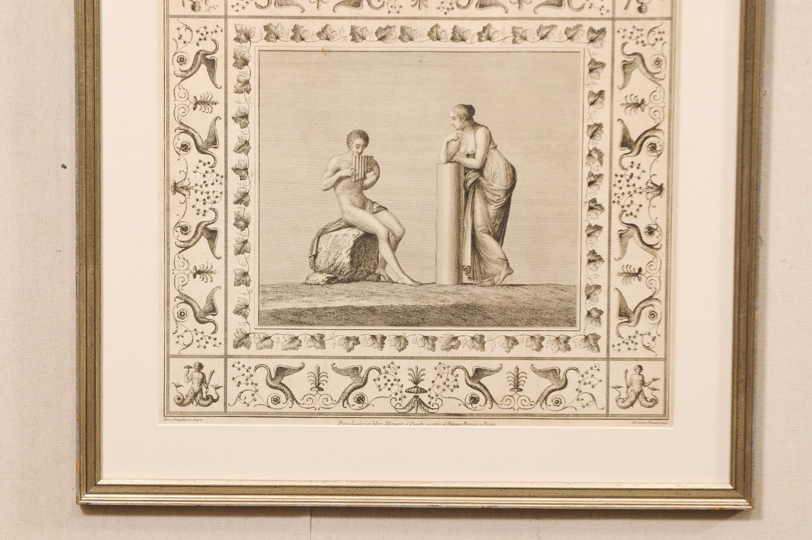 Ensemble de 3 lithographies italiennes encadrées du C.I.C. en vente 1