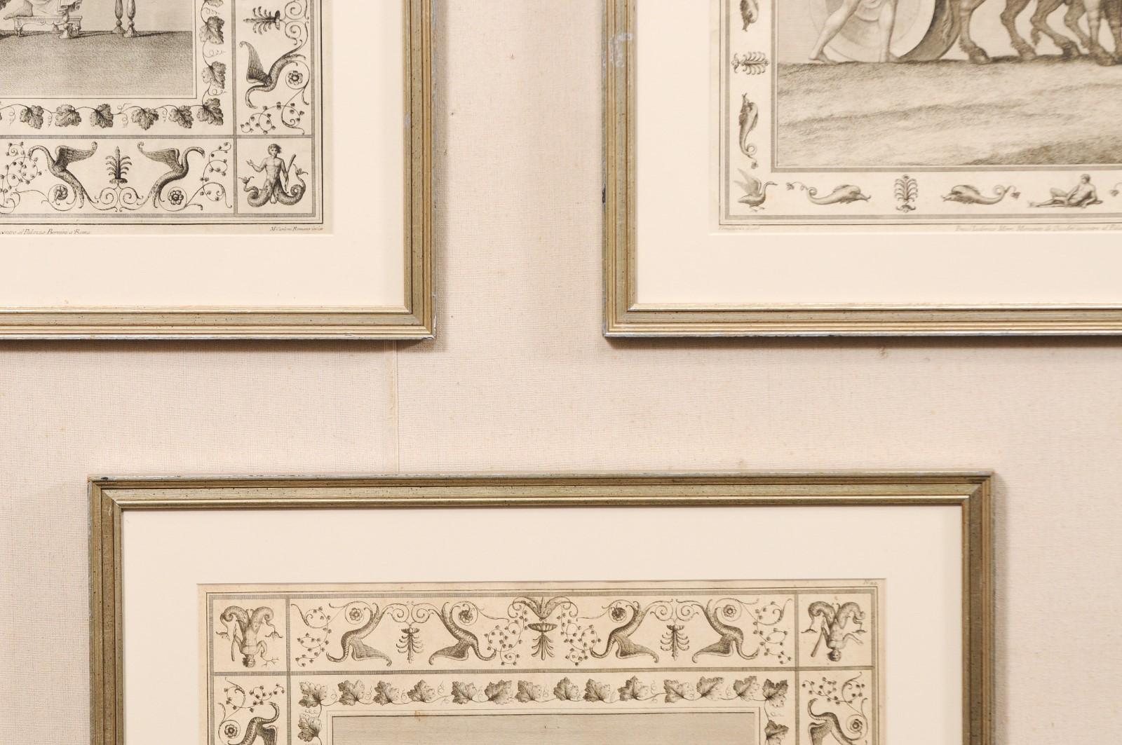 Ensemble de 3 lithographies italiennes encadrées du C.I.C. en vente 2