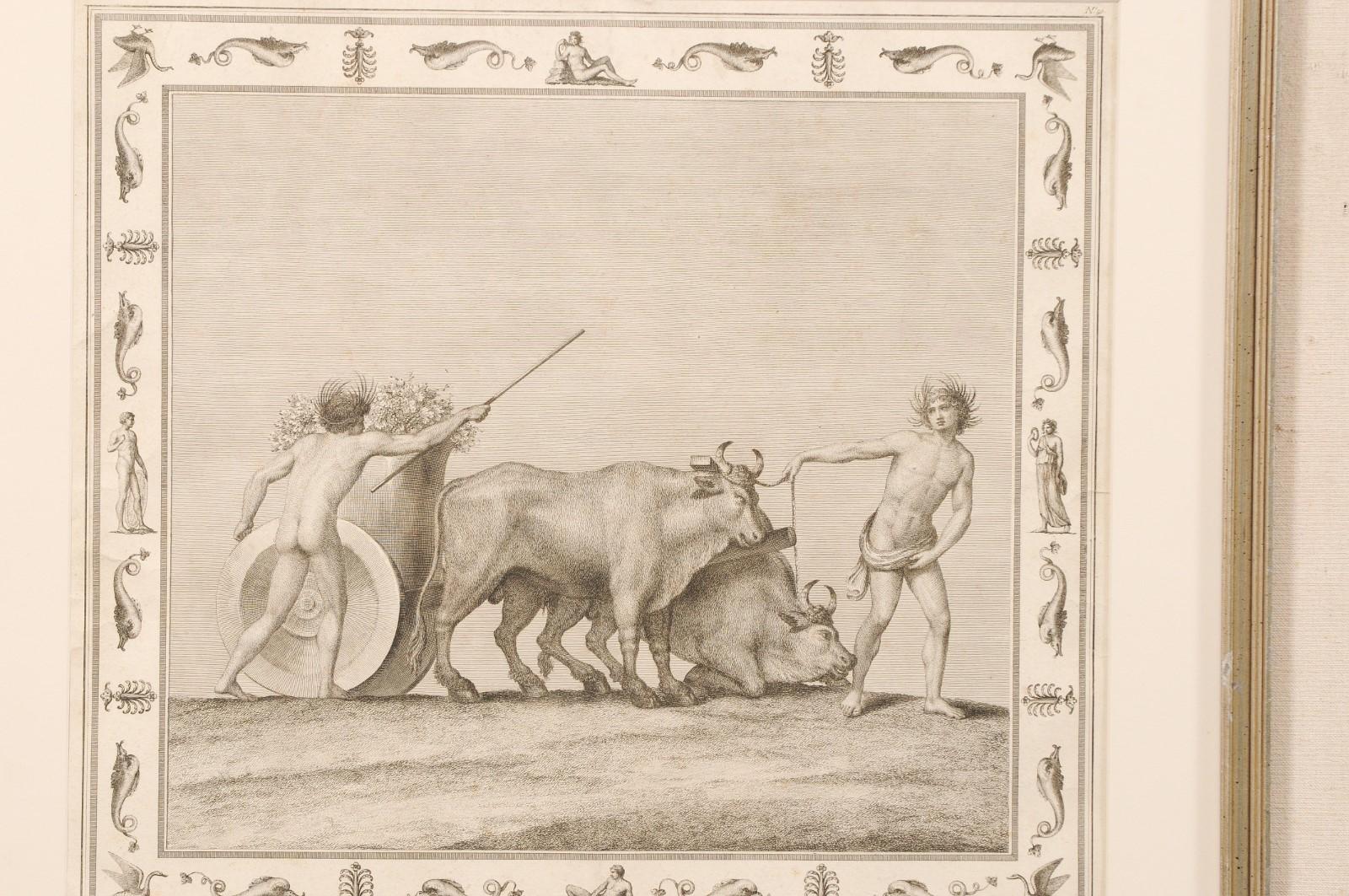 Ensemble de 3 lithographies italiennes encadrées du C.I.C. en vente 4